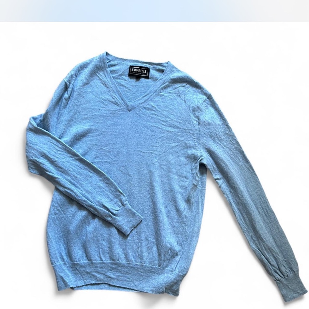 Express Light Blue Men's Sweater